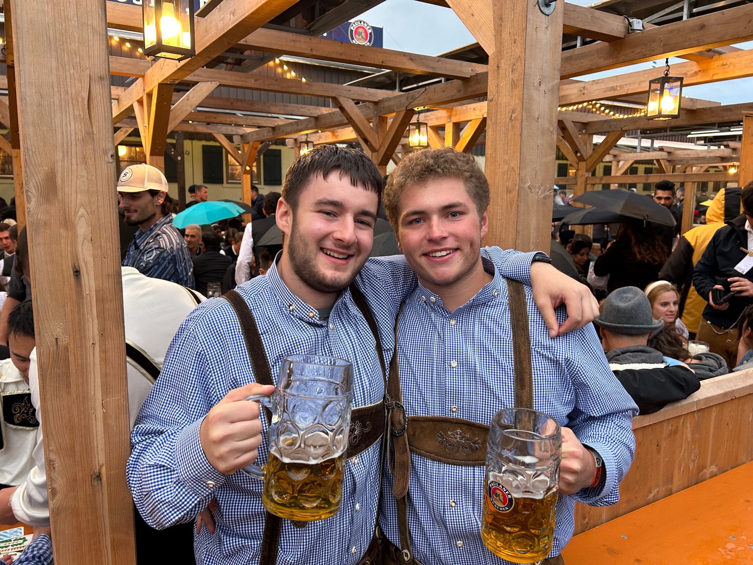 Enjoying Oktoberfest with a friend